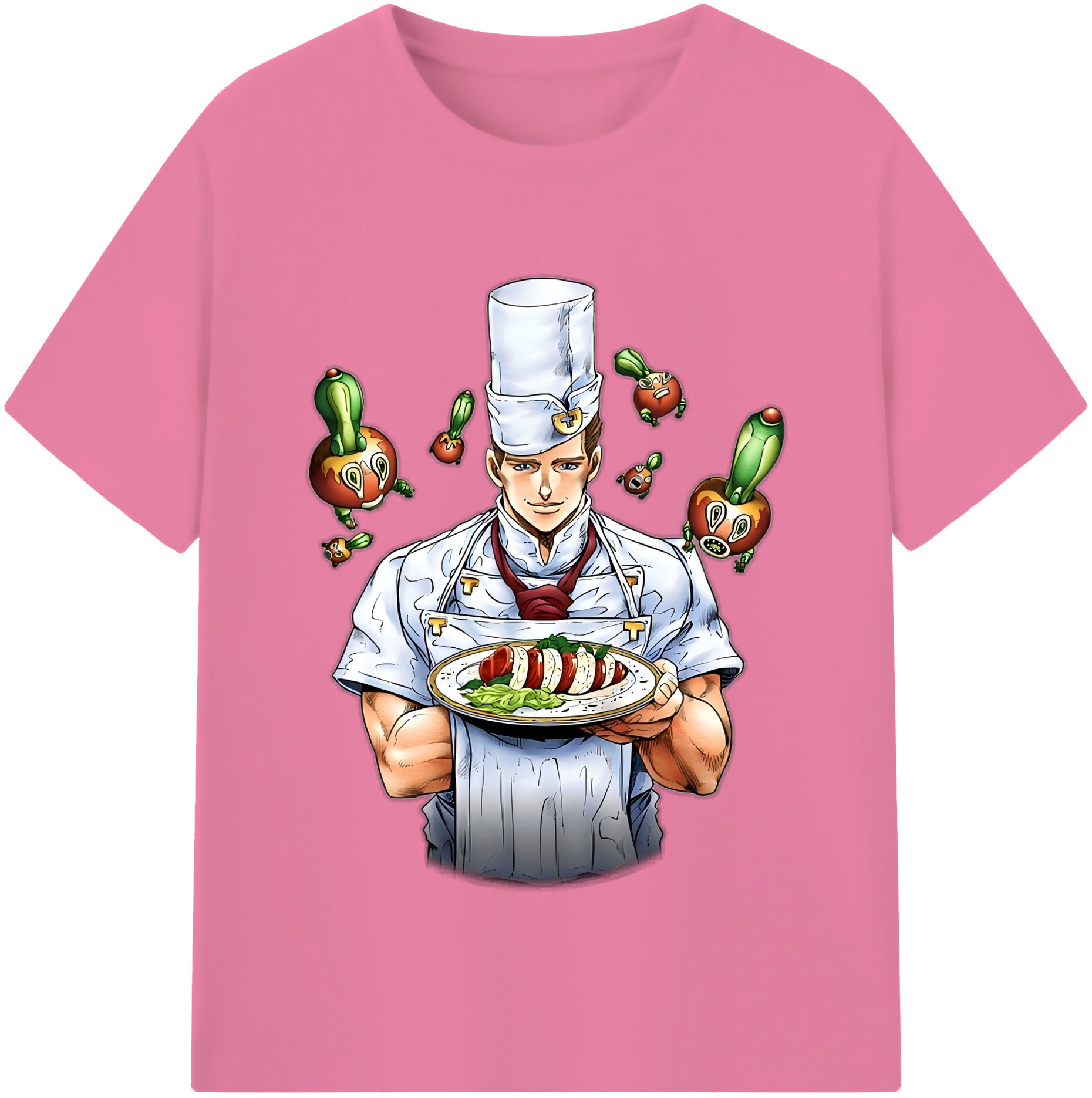 （画像用） ジョジョの奇妙な冒険 Tonio Trussardi JoJo's Bizarre Adventure トニオ?トラッサルディ 綿100％半袖Tシャツ（フロントプリント）